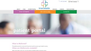 
                            1. Patient Portal : True Health - True Health Patient Portal