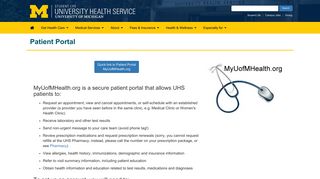 
                            7. Patient Portal | University Health Service - My Uo Health Student Portal