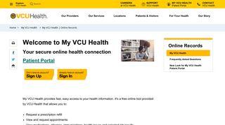 
                            1. Patient Portal | VCU Health - Vcu My Portal Portal