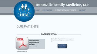 
                            1. patient portal/new patients - Huntsville Family Medicine - Huntsville Family Medicine Patient Portal