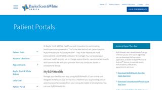 
                            2. Patient Portals - Baylor Scott & White Health - Brenham Clinic Patient Portal