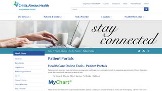 
                            1. Patient Portals | CHI St. Alexius Health North Dakota - Chi St Alexius Patient Portal