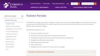 Patient Portals - CHRISTUS Health - Christus Patient Portal