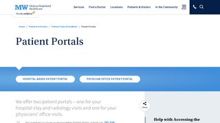 
                            3. Patient Portals - MelroseWakefield Healthcare - Hallmark Health Patient Portal