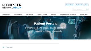 
                            2. Patient Portals | Rochester Regional Health
