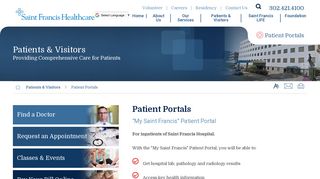 Patient Portals - Saint Francis Healthcare - St Francis Hospital Portal