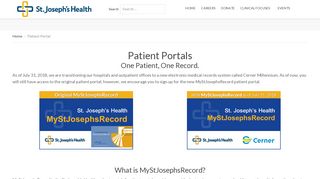 
                            3. Patient Portals - St. Joseph's Health - St Joseph Regional Medical Center Patient Portal