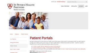 
                            2. Patient Portals - St. Peter's Health Partners Medical Associates ... - Cohoes Family Care Patient Portal