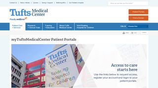 
                            1. Patient Portals - Tufts Medical Center - Tufts Medical Center Patient Portal