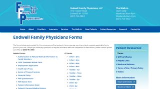 
                            5. Patient Resources - Endwell Family Physicians Forms - Endwell Family Patient Portal