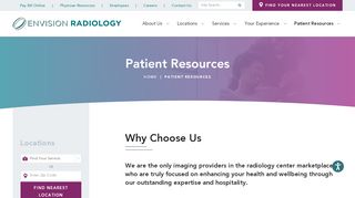 
                            3. Patient Resources | Envision Radiology - Envision Imaging Portal
