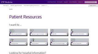 
                            3. Patient Resources | UW Medicine - Uw Medical Ecare Portal