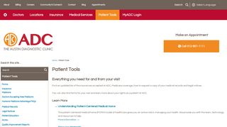 
                            4. Patient Tools | The Austin Diagnostic Clinic - Myadc Patient Portal