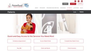 Patients | Arrowhead Health Centers - Arrowhead Health Portal