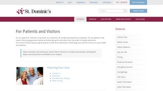 
                            2. Patients - St. Dominic Hospital - St Doms Portal
