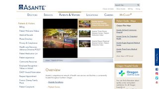 
                            5. Patients & Visitors - Asante - Asante Patient Portal