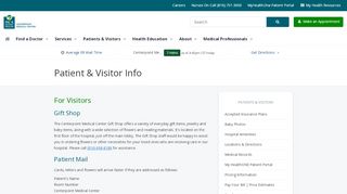 
                            3. Patients & Visitors - Centerpoint Medical Center - Centerpointmedical Com Patient Portal