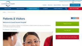 
                            4. Patients & Visitors // Lowell General Hospital - Lowell General Patient Portal