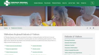 
                            4. Patients & Visitors | Thibodaux Regional Medical Center - Thibodaux Regional Medical Center Patient Portal