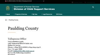 
                            3. Paulding County | Division of Child Support Services | Georgia ... - Paulding County Child Support Portal