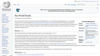 
Pax World Funds - Wikipedia
