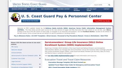 Pay and Personnel Center (PPC) - United States Coast Guard