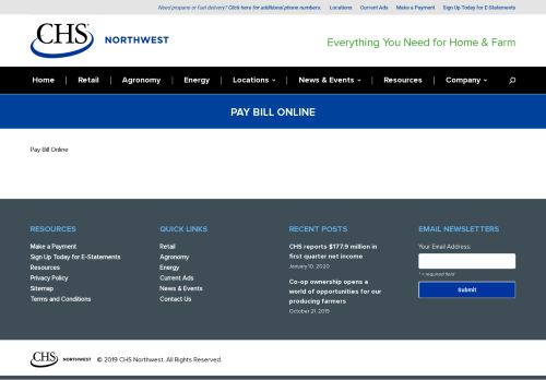 
Pay Bill Online - CHS Northwest Energy, Agronomy, Retail ...  
