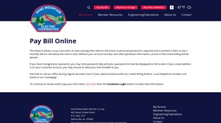 Pay Bill Online - Sand Mountain Electric Cooperative