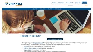 
                            3. Pay Bills, Manage Account, File Claims - Grinnell Mutual - Grinnell Mutual Insurance Agent Portal