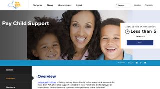Pay Child Support  The State of New York