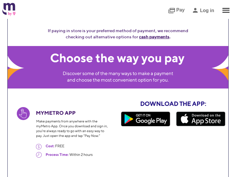 
                            4. Pay Methods: Choose the Way You Pay | Metro by T-Mobile
