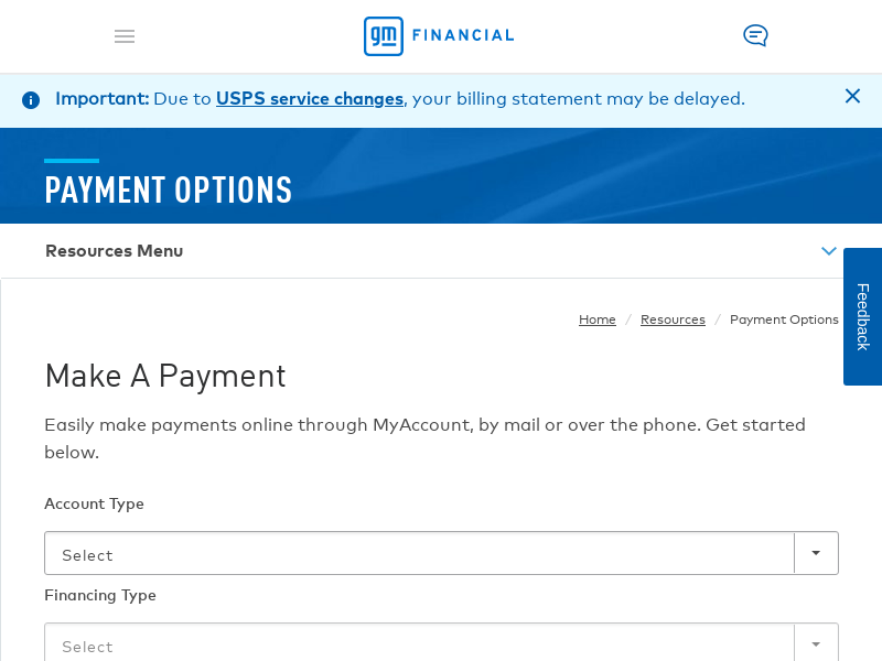 Pay My Bill  GM Financial Payment Options  GM Financial