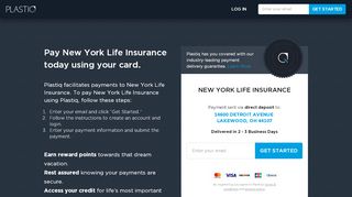 
                            7. Pay New York Life Insurance today using your card. - Plastiq - New York Life Visa Credit Card Portal