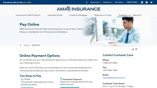 
                            8. Pay Online | AMA Insurance for Physicians - Ama Insurance Agency Provider Portal