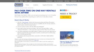 
                            6. Pay Over Time - Penske Truck Rental - Penske Online Payment System Login