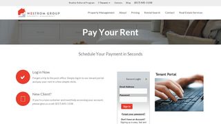 
                            1. Pay Rent - Westrom Group Property Management - Westrom Group Tenant Portal