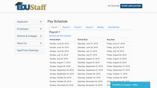 
                            4. Pay Schedule – EDUStaff, LLC