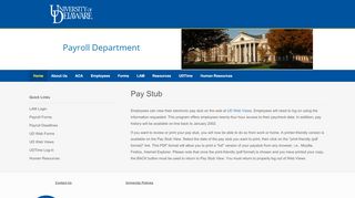 
                            3. Pay Stubs | Payroll Department - University of Delaware - Payview Login