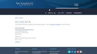 
                            5. Pay Utility Bill - Sacramento County - Sacramento Utilities Portal
