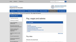 
                            1. Pay, wages and salaries | Department for Education - Employee Information Kiosk Decd Login