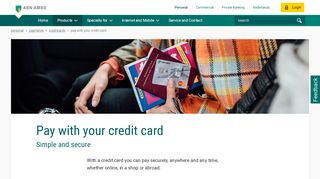 
                            6. Pay with your credit card - ABN AMRO - Abn Amro Credit Card Online Portal
