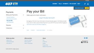 
                            2. Pay your Bill | 407 ETR