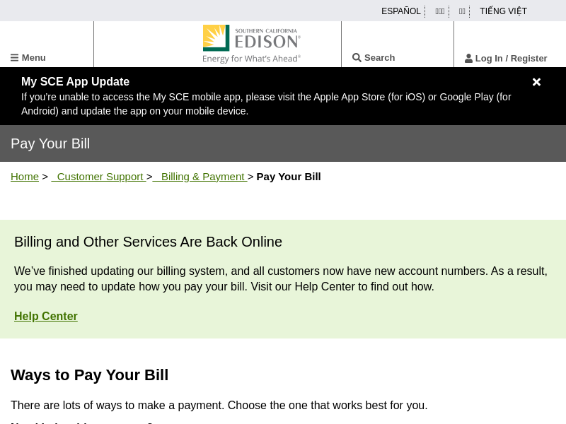 Pay Your Bill  Billing & Payment  Customer Support ...
