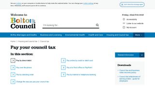 
                            4. Pay your council tax – Bolton Council - Bolton Council Tax Portal