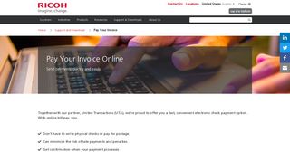 Pay Your Invoice - Ricoh USA - My Ricoh Usa Login