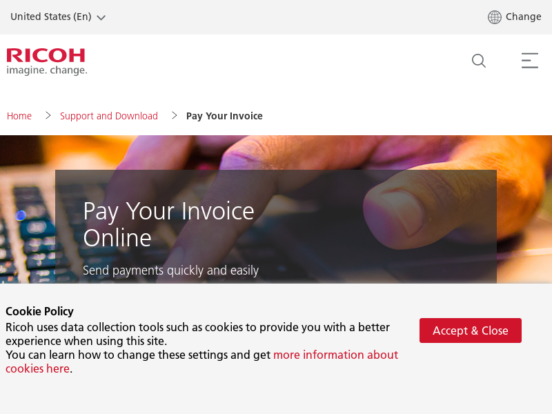 
Pay Your Invoice - Ricoh USA
