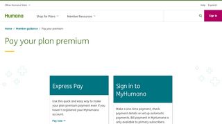
                            4. Pay Your Plan Premium, Options for Paying Your Bill - Humana - D Pay Login