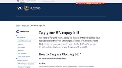 
                            8. Pay Your VA Copay Bill Veterans Affairs