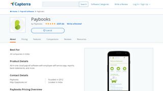 Paybooks Reviews and Pricing - 2020 - Capterra - Paybooks Employee Portal