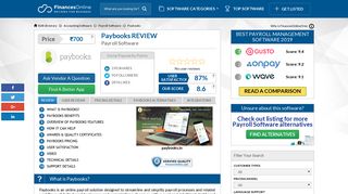 Paybooks Reviews: Pricing & Software Features 2020 ... - Paybooks Employee Portal